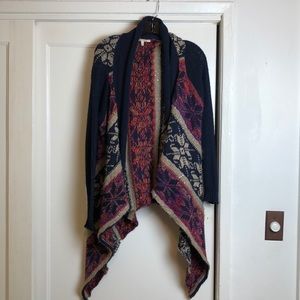 Beautiful snowflake Barkell cardigan size small